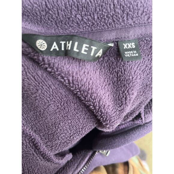 Athleta Fleece Line Cowl Neck Pullover Layered Jacket Women's Size XXS - Picture 7 of 8